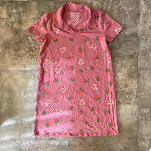 strawberry shortcake girls pink strawberry cartoon mini dress size small
